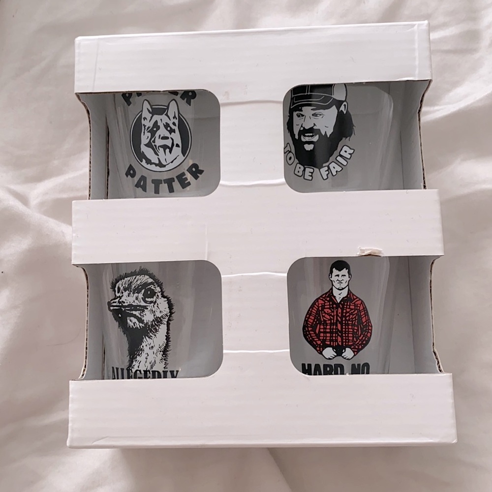 Letterkenny shot glass set.